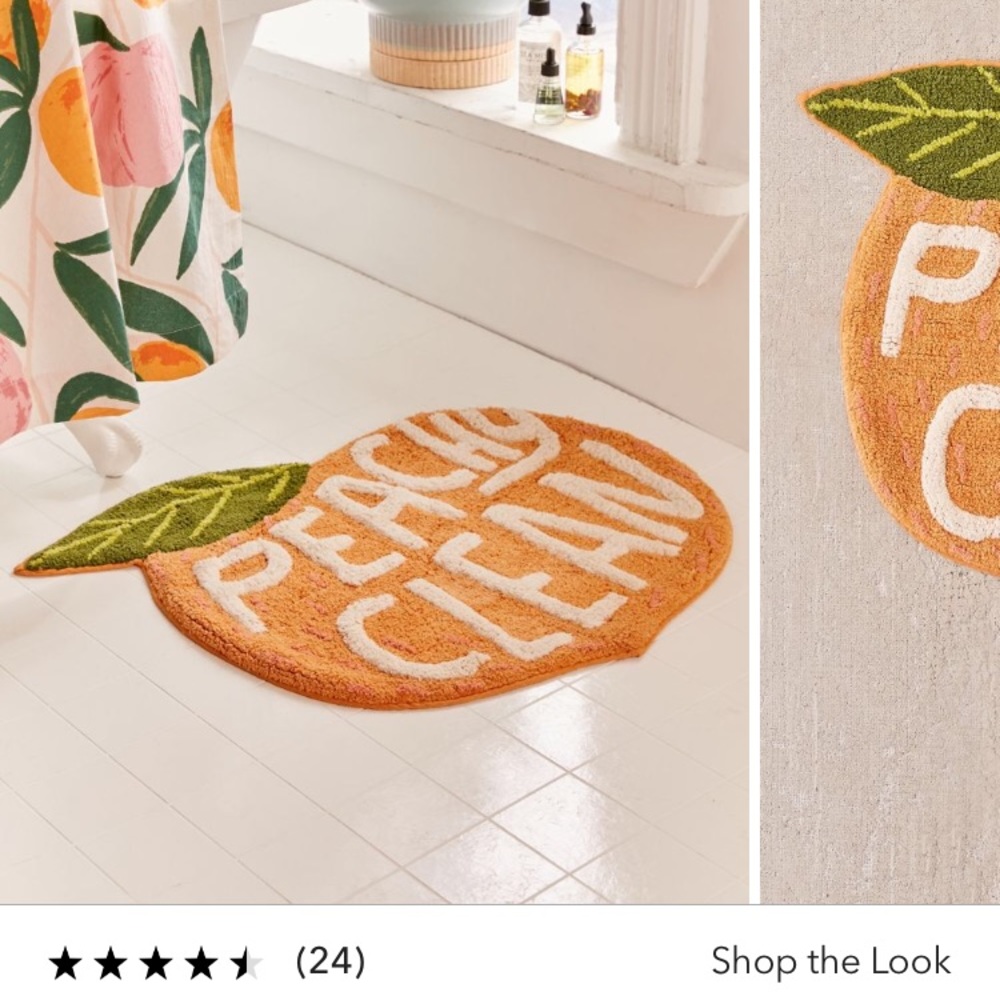 peachy clean bath mat